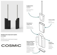ESCOBILLERO SUELO-PARED FLAT COSMIC